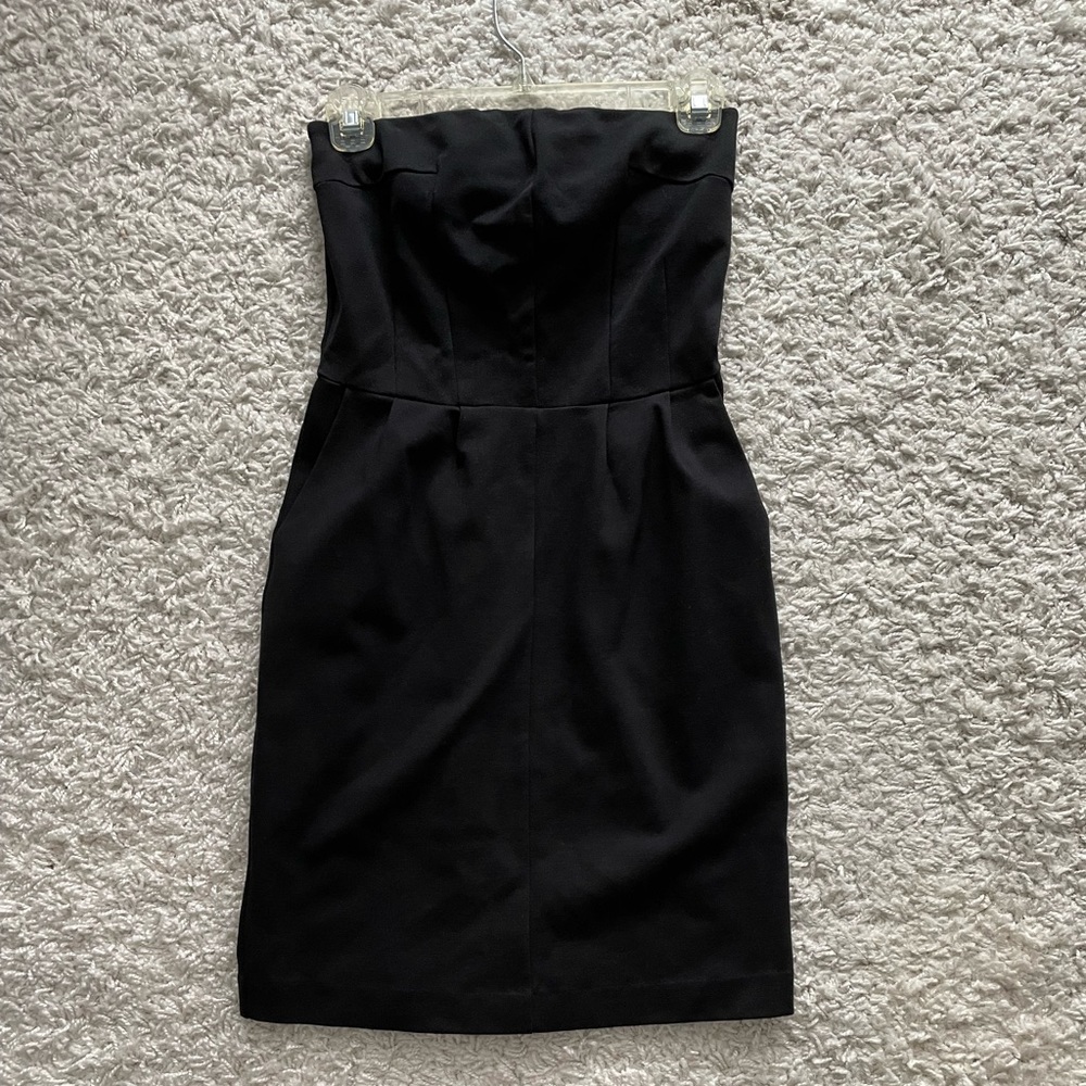 Express Strapless Tube LBD Black Dress Size XS